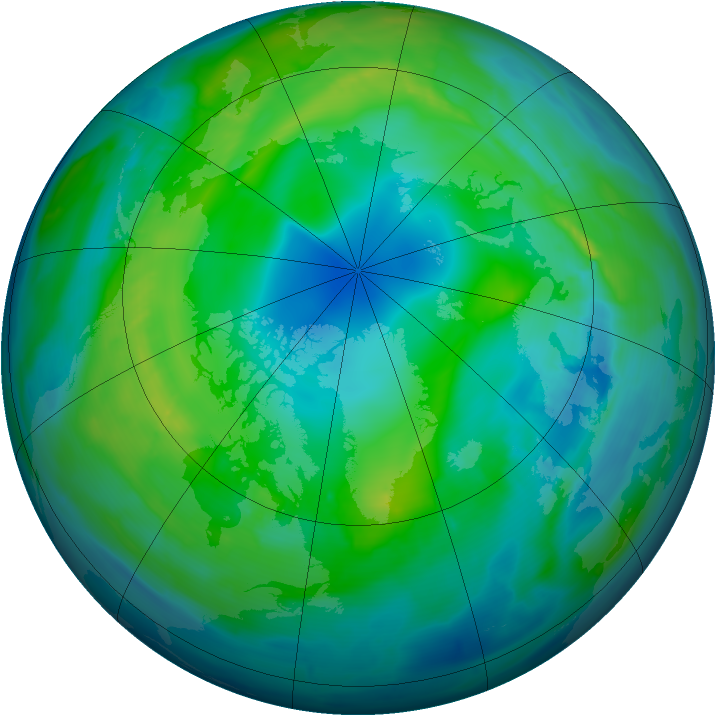 Arctic ozone map for 16 November 2013
